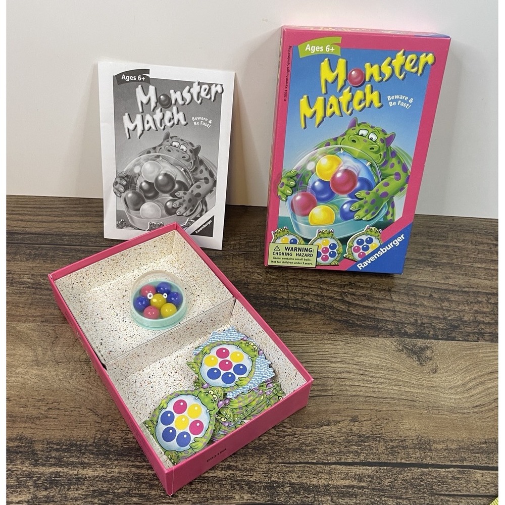 Monster Match Game by Ravensburger 2004 Quick Thinking Matching